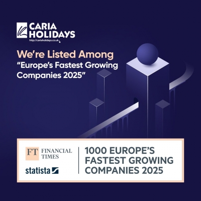 Caria Holidays: Europe’s Fastest Growing Companies 2025 Listesinde!